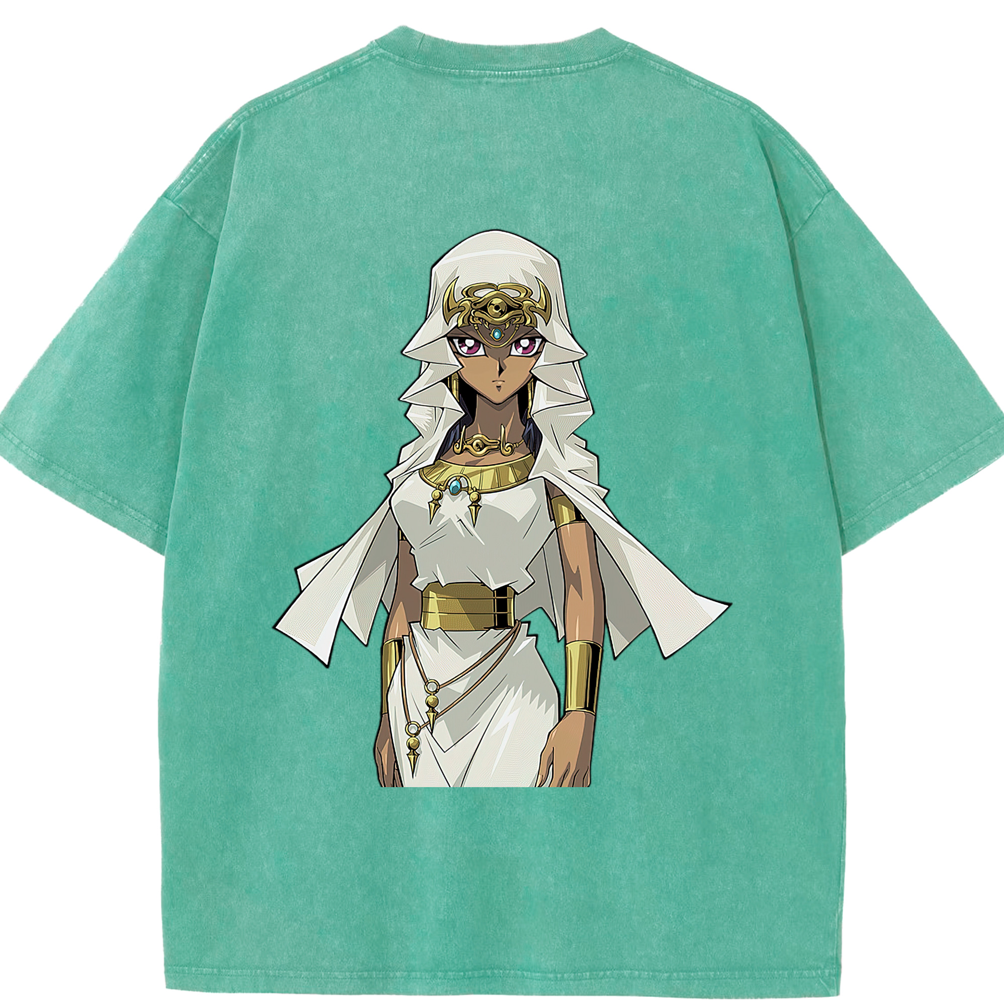 （画像用） 遊☆戯☆王 Yu-Gi-Oh! 綿100% ヴィンテージ風 半袖Tシャツ（背面プリント）